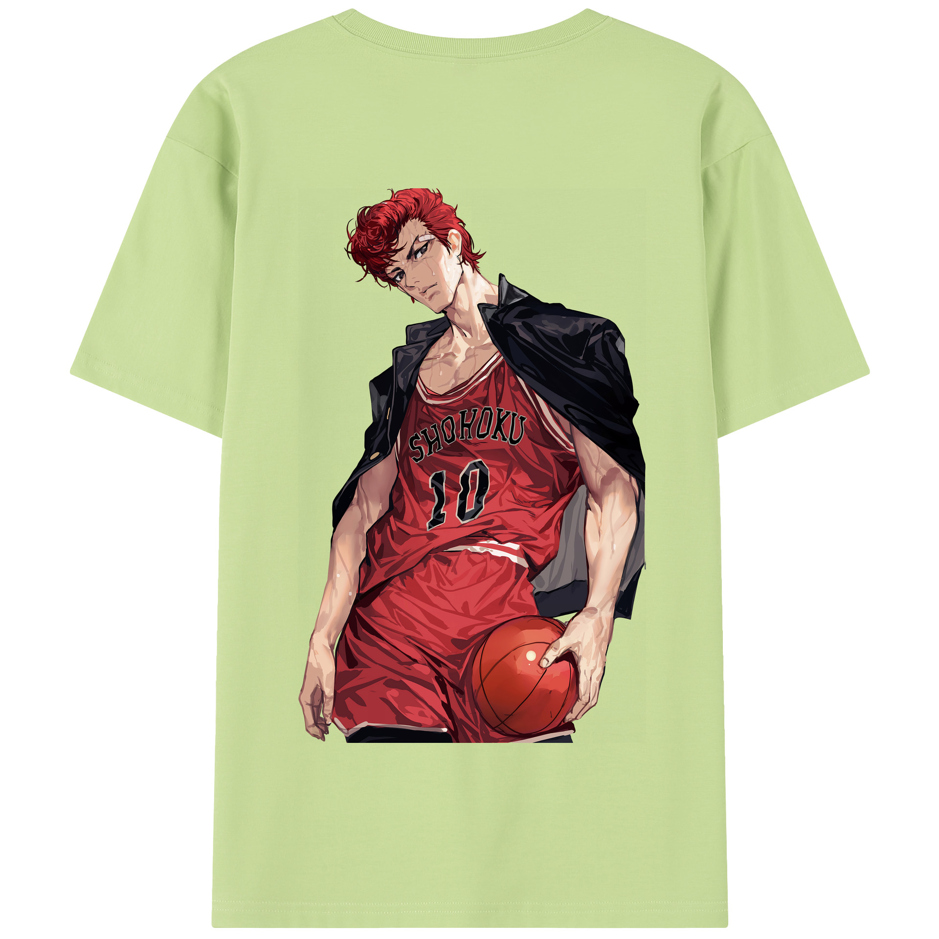 SLAM DUNK／スラムダンク 綿100％半袖Tシャツ（背面プリント）